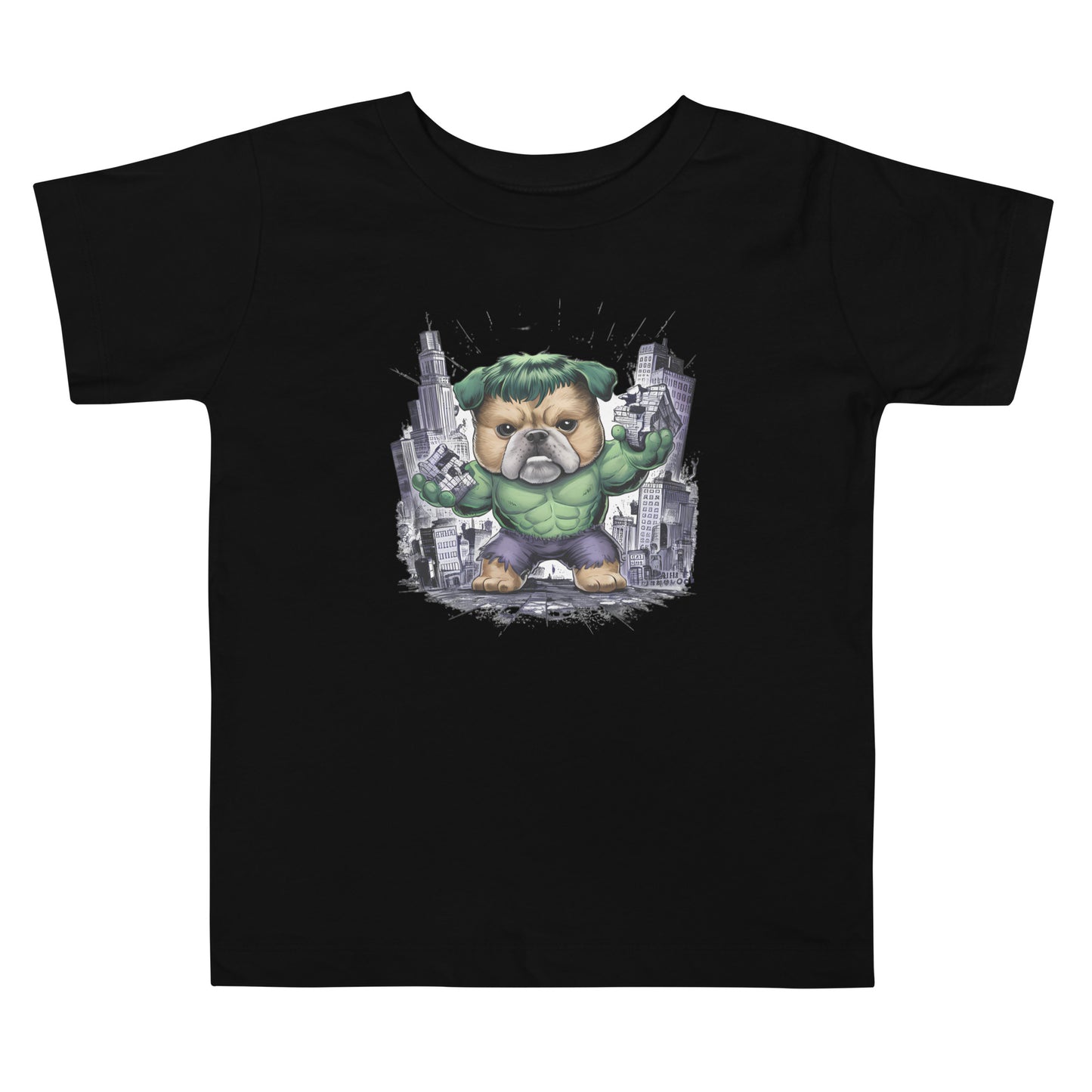 Paw-some Smash: The Adorable Hulk Dog | Toddler Short Sleeve Tee