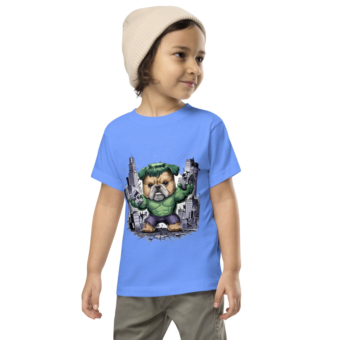 Paw-some Smash: The Adorable Hulk Dog | Toddler Short Sleeve Tee