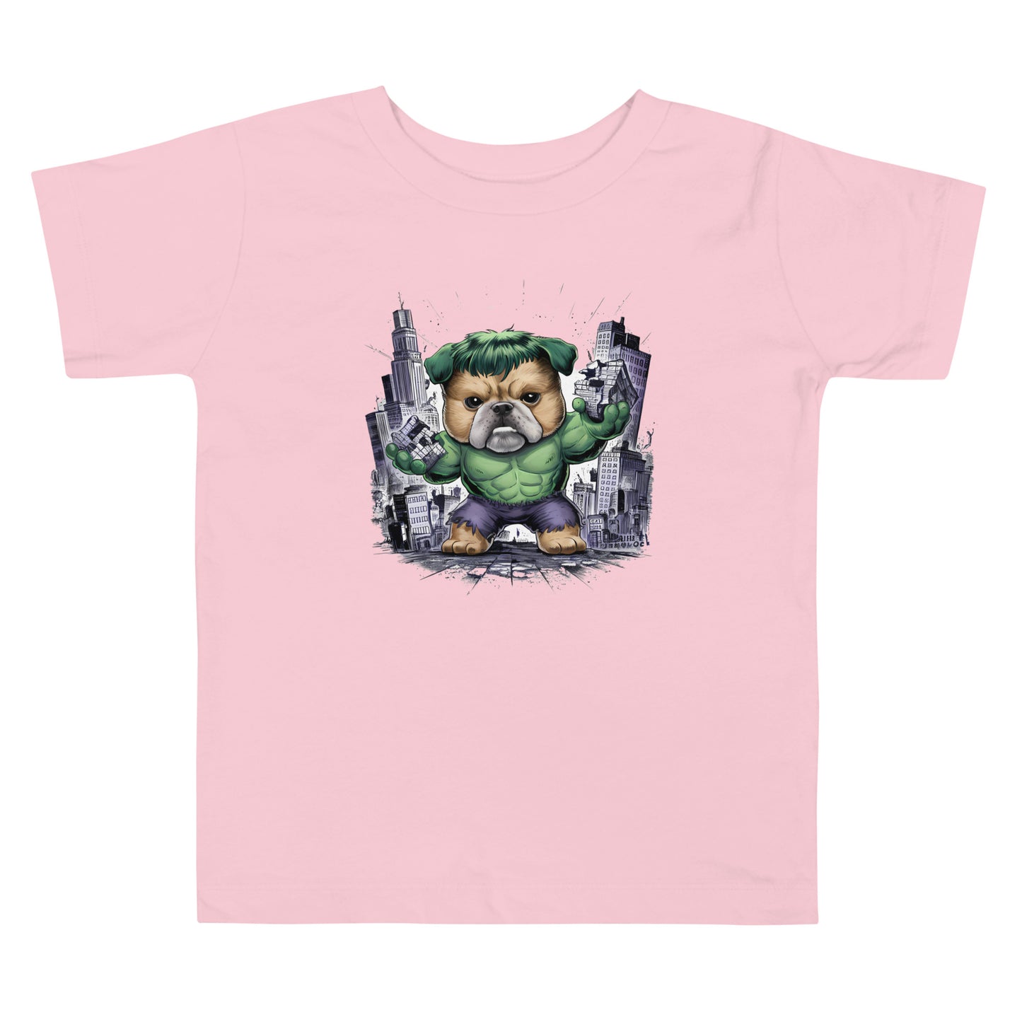 Paw-some Smash: The Adorable Hulk Dog | Toddler Short Sleeve Tee