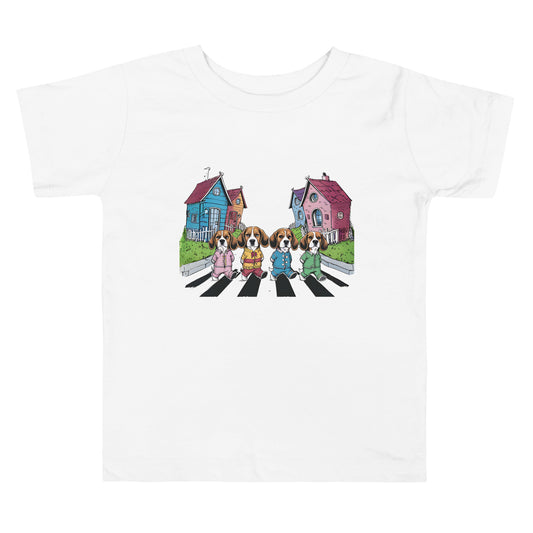 Stayin' Alive on Abbey Road with The Beagles | Toddler Short Sleeve Tee