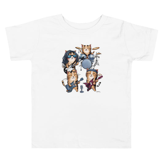 Catallica: Rocking Paws and Whiskers | Toddler Short Sleeve Tee