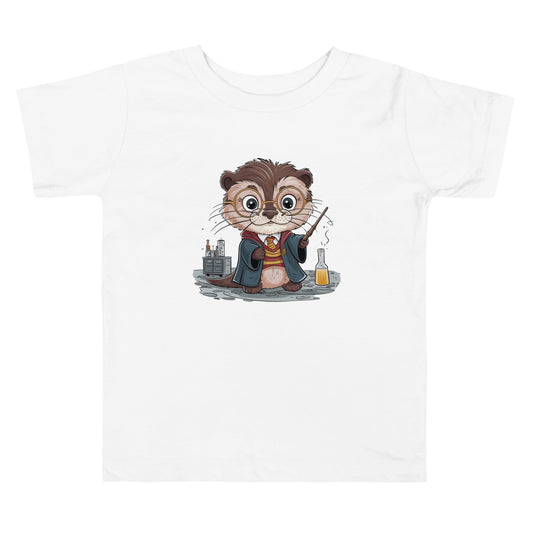 Potter Otter: The Wizarding Whiskers of Magic | Toddler Short Sleeve Tee